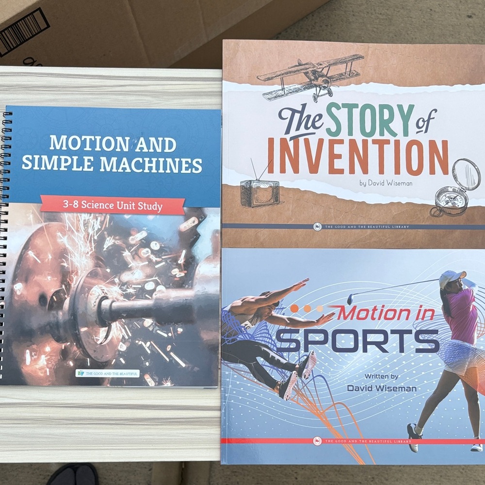 Educational Book Set for Kids - Motion and Invention